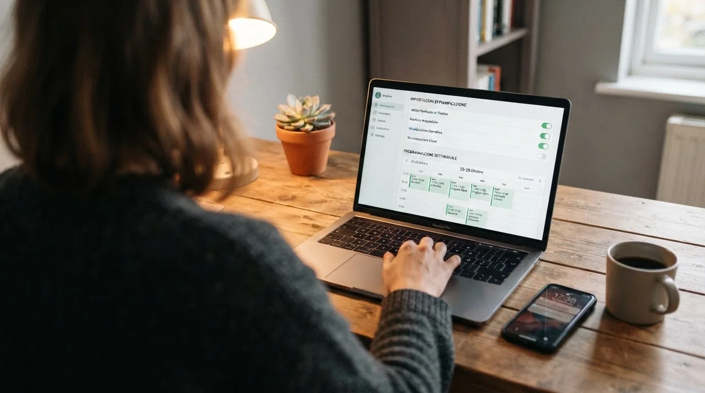 L'interfaccia del portale ADM con la sezione autoesclusione e il logo SPID visibile sullo schermo di un laptop