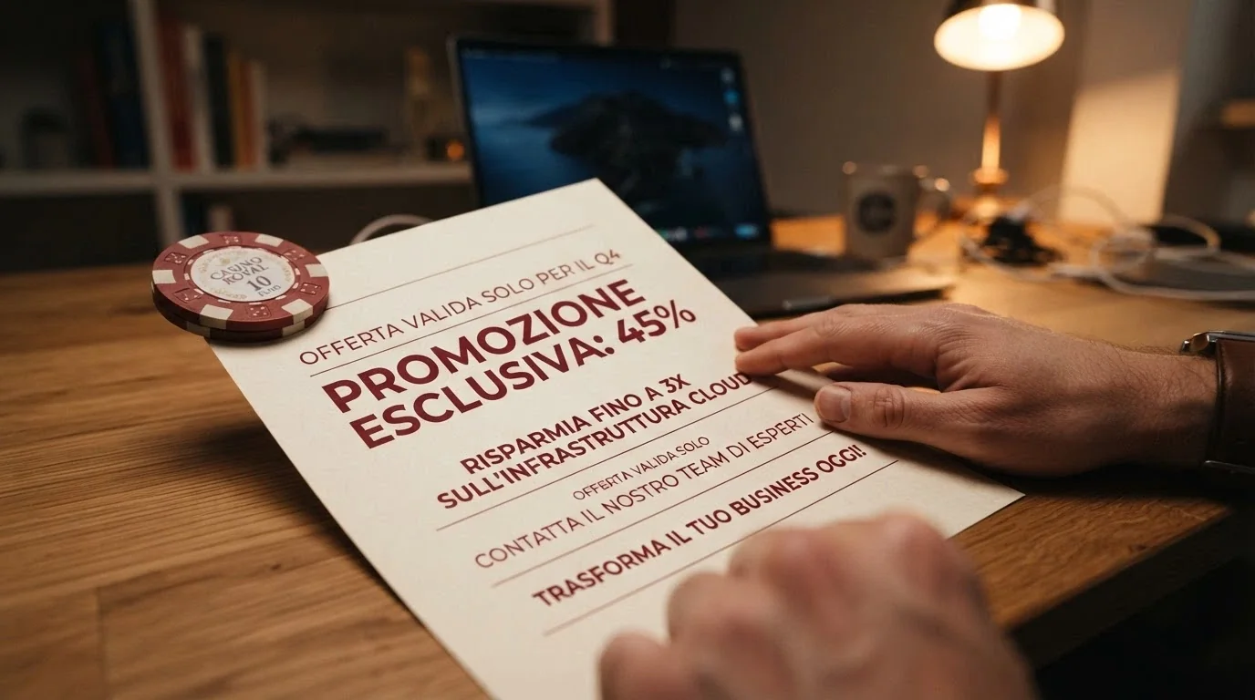 Banner promozionale di un bonus di benvenuto in criptovaluta con la percentuale di match e il moltiplicatore di wagering in piccolo