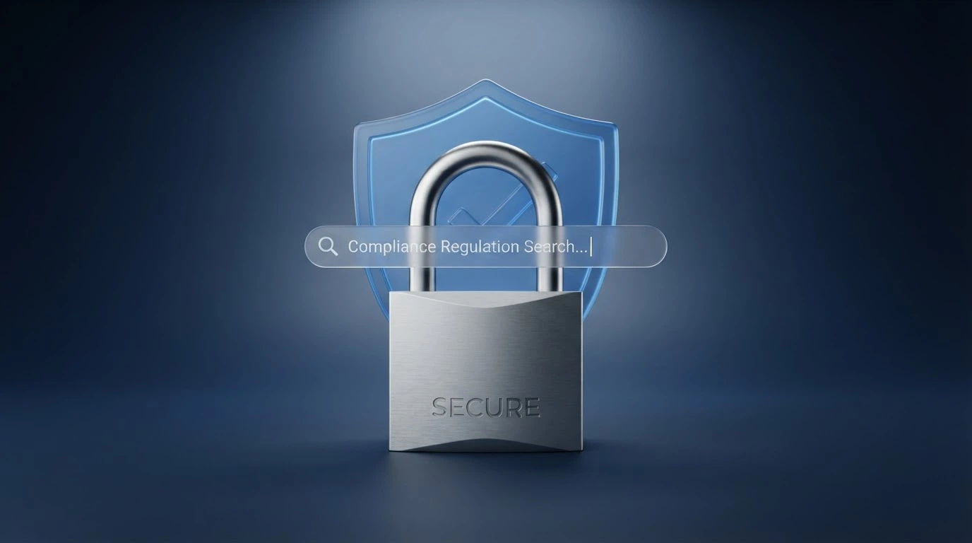 Il logo ufficiale ADM accanto a un lucchetto digitale e una barra di ricerca DNS, su sfondo istituzionale blu