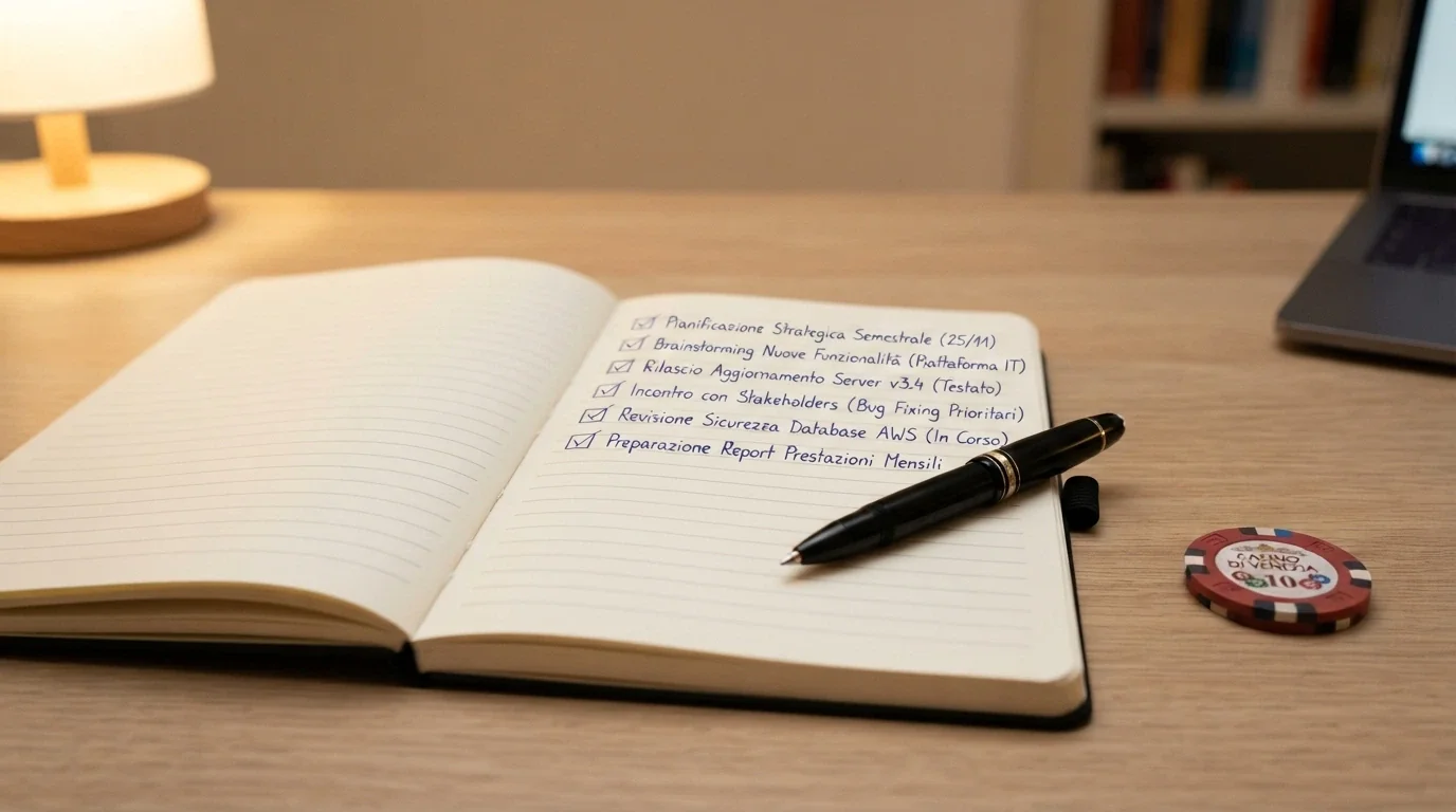 Documento con checklist dei criteri di valutazione: licenza, bonus, wagering, metodi di pagamento, recensioni utenti, trasparenza termini