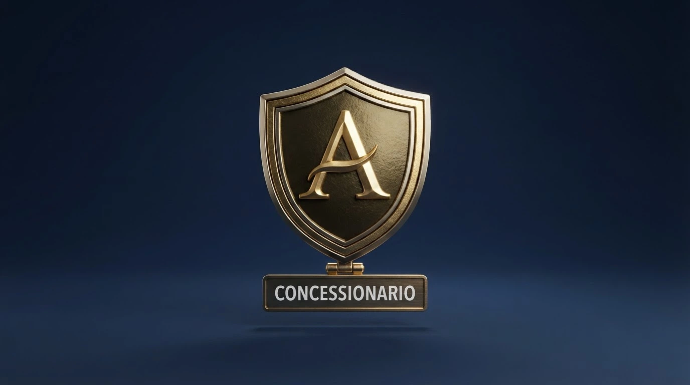 Logo dell'Agenzia delle Dogane e dei Monopoli accanto alla dicitura «Concessionario ADM» sull'interfaccia di un casinò