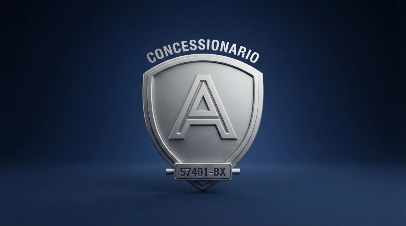 Logo ufficiale dell'Agenzia delle Dogane e dei Monopoli accanto alla dicitura «Concessionario ADM» e al numero di concessione