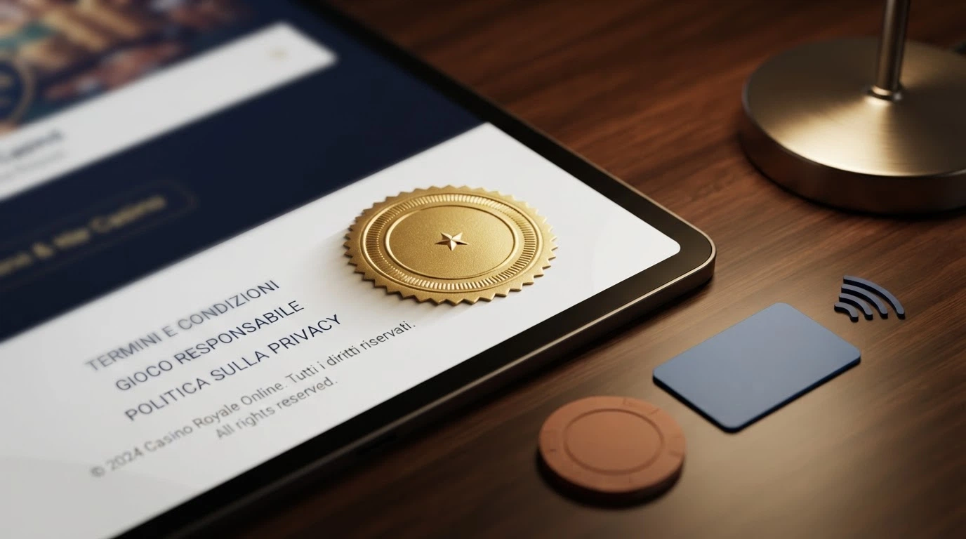 Sigillo di una licenza Curaçao eGaming esposto nel footer di un casinò online, accanto ai loghi dei metodi di pagamento crypto