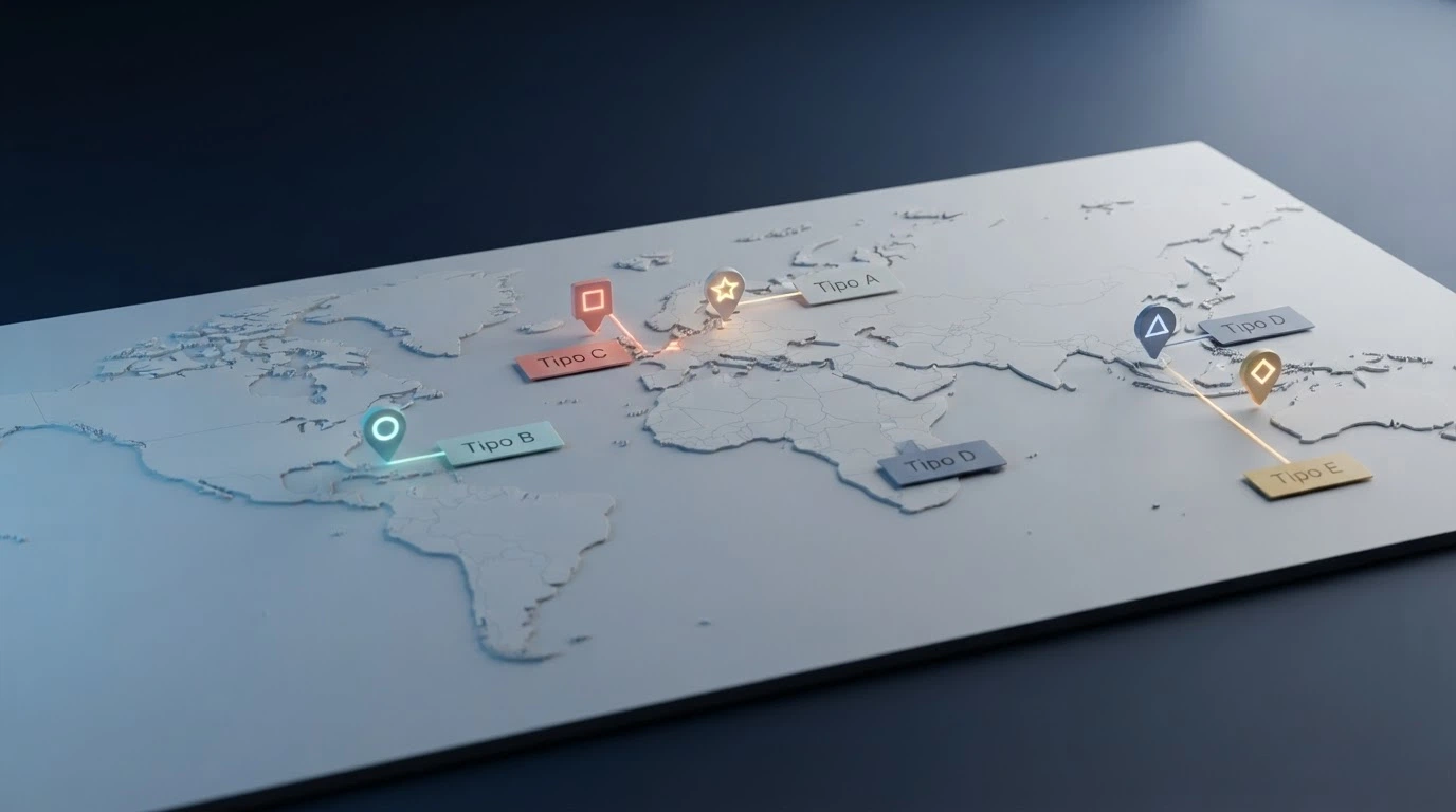 Una mappa stilizzata con i loghi delle autorità di licenza: Curaçao eGaming, MGA, Anjouan, Gibraltar