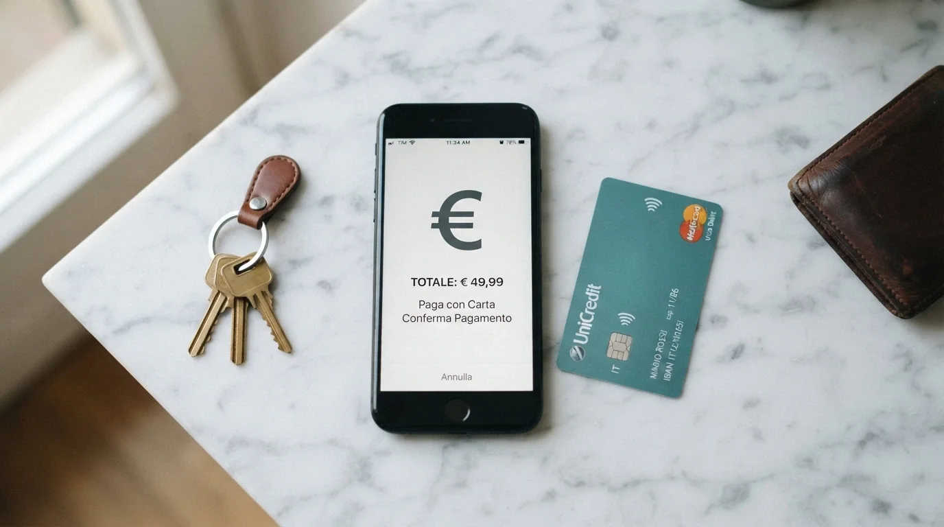 Una panoramica dei metodi di pagamento accettati nei casinò online italiani: carte, e-wallet e bonifico, con le icone di PayPal, Skrill e Neteller in primo piano