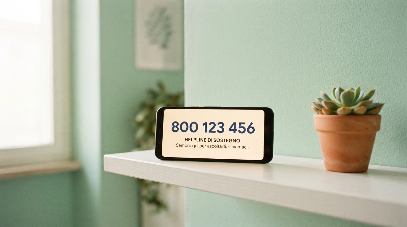 Icona del gioco responsabile con un telefono, il numero 800 558 822 e il logo dell'Istituto Superiore di Sanità